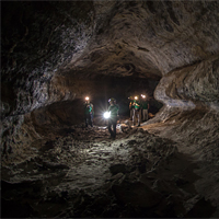 <p>ESA Astronauts training in terrestrial lava tubes in Lanzarote during the PANGEA 2016 course. Credit: ESA/L. Ricci</p>
