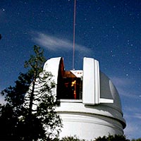 Palomar Observatory Hale Telescope with Laser
<P>
Image courtesy: Palomar Observatory