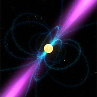 <p>
	Still from pulsar animation. Image credit: NASA</p>
