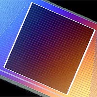 Prototype of a detector array for 2D imaging of visible photons. 
<P>
Image courtesy: JPL/NASA