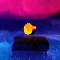 Superconductor Levitation<br /><br />Image courtesy of: BNL