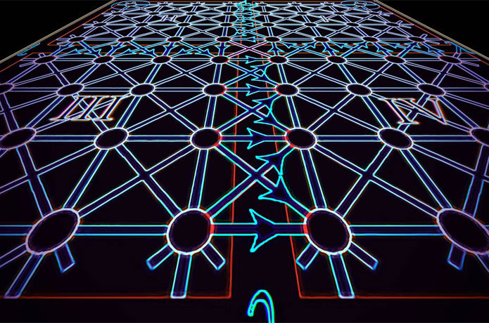 <p>Electrons can travel without resistance on the surface of materials known as topological insulators, except when they don’t. In two new studies published in the journal Science, Princeton researchers and their collaborators explain how these “fragile” poorly conducting topological states form, and how electron conductivity can be restored.</p>

<p>Image courtesy of Zhi-Da Song, Princeton University</p>
